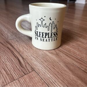 1999 Sleepless In Seattle Movie Tom Hanks Diner Coffee Mug Skyline Space Needle